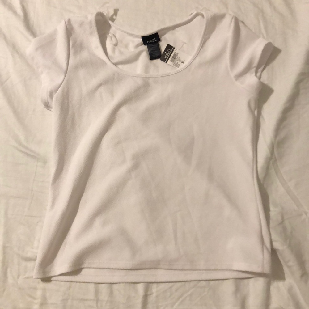 Brand new white top for work